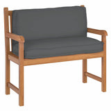 Cuscino per schienale pallet Antracite 120 x 40 x 12 cm