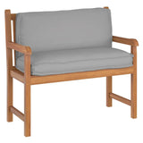 Cuscino per schienale pallet Grigio 120 x 40 x 12 cm