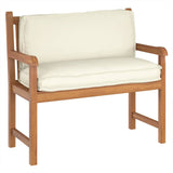 Cuscino per schienale pallet con cuscino Crema 120 x 40 x 12 cm