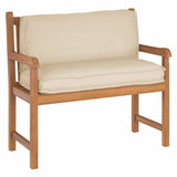 Cuscino per schienale pallet con cuscino Beige 120 x 40 x 12 cm