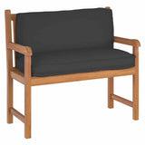 Cuscino per schienale pallet con cuscino Nero 120 x 40 x 12 cm