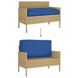 Cuscino Blu Reale 120 x 60 x 12 cm Tessuto Oxford