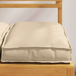 Cuscino per seduta pallet 6 pcs Beige 40 x 40 x 8 cm