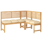 Cuscino per seduta pallet 6 pcs Beige 40 x 40 x 8 cm