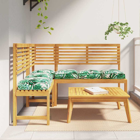 Cuscino per seduta pallet 6 pcs Motivo a foglia 40 x 40 x 8 cm