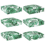Cuscino per seduta pallet 6 pcs Motivo a foglia 40 x 40 x 8 cm