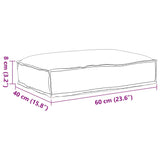 Cuscino per seduta pallet Nero 60 x 40 x 8 cm Tessuto Oxford