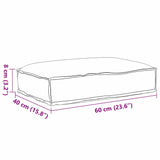 Cuscino per seduta pallet Floreale Multicolore 60 x 40 x 8 cm