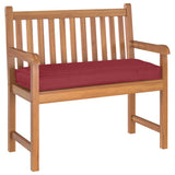 Cuscino Rosso Vino 100 x 40 x 8 cm Tessuto Oxford