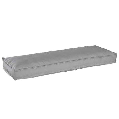 Cuscino per panca pallet Grigio 120 x 40 x 8 cm Tessuto Oxford