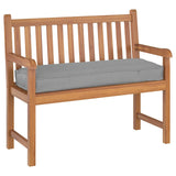 Cuscino per panca pallet Grigio 120 x 40 x 8 cm Tessuto Oxford