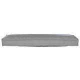 Cuscino per panca pallet Grigio 120 x 40 x 8 cm Tessuto Oxford