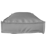 Cuscino per panca pallet Grigio 120 x 40 x 8 cm Tessuto Oxford