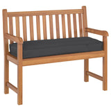 Cuscino per panca pallet Nero 120 x 40 x 8 cm Tessuto Oxford