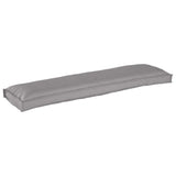 Cuscino per panca pallet Grigio 150 x 40 x 8 cm Tessuto Oxford