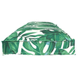 Cuscino per panca pallet Motivo a foglia 150 x 40 x 8 cm