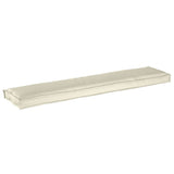 Cuscino per pallet Crema 180 x 40 x 8 cm Tessuto Oxford