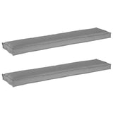 Set di Cuscini per Pallet 2 pcs Grigio 180 x 40 x 8 cm