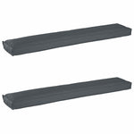 Set di Cuscini per Pallet 2 pcs Antracite 200 x 40 x 8 cm