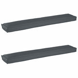 Set di Cuscini per Pallet 2 pcs Antracite 200 x 40 x 8 cm
