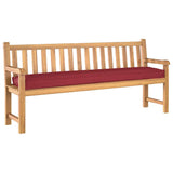 Set di Cuscini per Pallet 2 pcs Rosso vino 200 x 40 x 8 cm