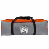 Tenda a Cupola 4 persona 308 x 268 x 130 cm Grigio e arancione
