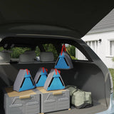 Sacchetto per Stoccaggio 4 pcs Grigio e Blu 24 x 16 x 24 cm