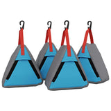 Sacchetto per Stoccaggio 4 pcs Grigio e Blu 24 x 16 x 24 cm