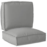 Set di Cuscini per Pallet 2 pcs Grigio 50 x 50 x 12 cm