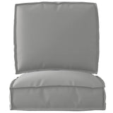 Set di Cuscini per Pallet 2 pcs Grigio 50 x 50 x 12 cm