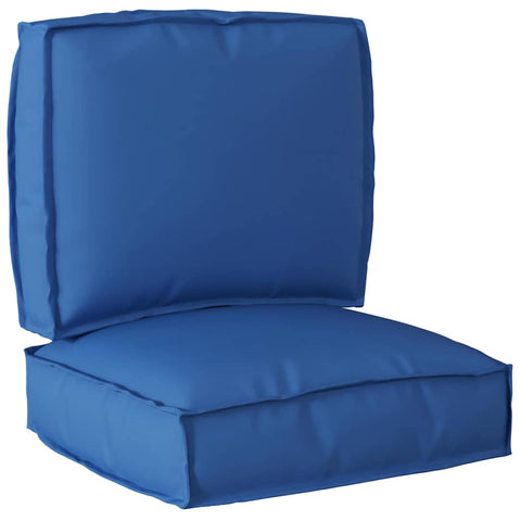 Set di Cuscini per Pallet 2 pcs Blu reale Tessuto Oxford