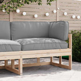 Set di Cuscini per Pallet 3 pcs Grigio Tessuto Oxford