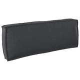 Set di Cuscini per Pallet 3 pcs Nero Tessuto Oxford