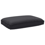 Set di Cuscini per Pallet 3 pcs Nero Tessuto Oxford
