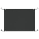Cuccia per Cani Rialzata Nera 110x65x20cm Tela Oxford e Acciaio