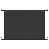 Cuccia per Cani Rialzata Nera 130x80x20cm Tela Oxford e Acciaio