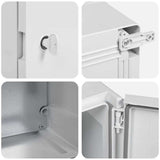 Armadietto di Controllo Grigio 18 x 13 x 24 cm Plastica ABS