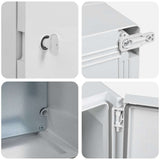 Armadietto di Controllo Grigio 21 x 13 x 28 cm Plastica ABS