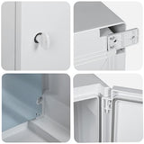 Armadietto di Controllo Grigio 25 x 15 x 35 cm Plastica ABS