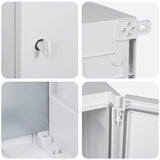 Armadietto di Controllo Grigio 50 x 23 x 60 cm Plastica ABS