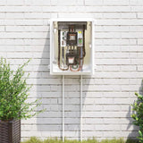 Armadietto di Controllo Grigio 40 x 24.5 x 50 cm Plastica ABS