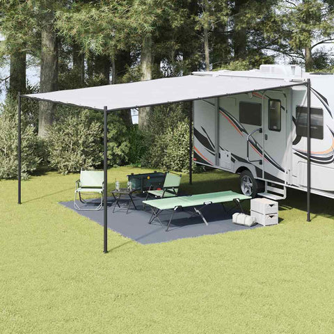 Tappeto da Tenda Grigio blu 300 x 400 cm Polietilene