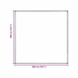 Tappeto da Tenda Grigio chiaro 200 x 200 cm Polietilene