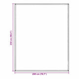 Tappeto da Tenda Grigio chiaro 200 x 250 cm Polietilene