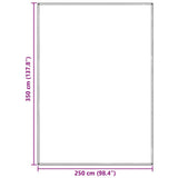 Tappeto da Tenda Grigio chiaro 350 x 250 cm Polietilene