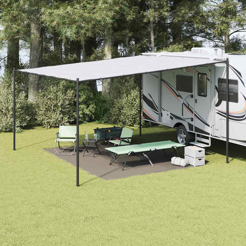 Tappeto da Tenda Grigio chiaro 300 x 400 cm Polietilene
