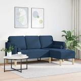 Set di divani con cuscino Blu Poliestere