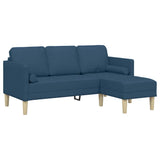 Set di divani con cuscino Blu Poliestere