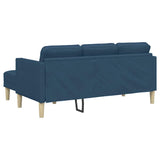 Set di divani con cuscino Blu Poliestere