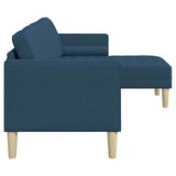 Set di divani con cuscino Blu Poliestere